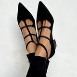 Giada - Scarpe con tacco a punta con cinturini incrociati
