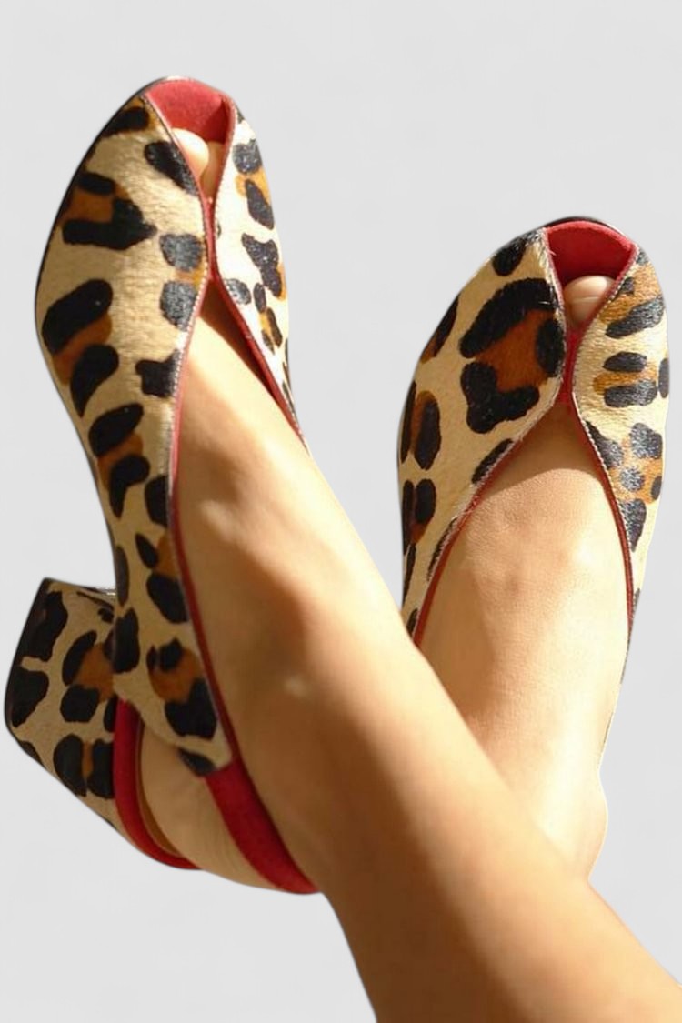 Luisa - Tacco con motivo leopardato