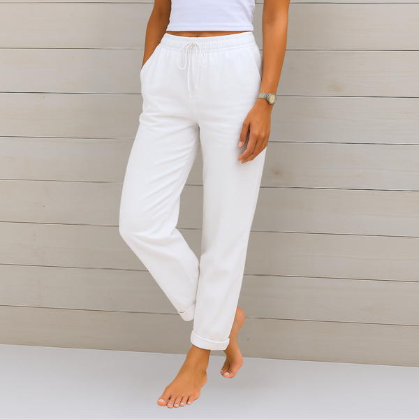 Maylora | Pantaloni in Lino Relax con Coulisse