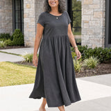 Vestito Midi Relax con Tasche