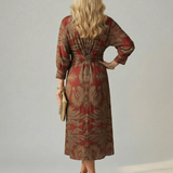 Lune | Vestito Midi Avvolgente Naturale