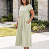 Vestito Midi Relax con Tasche