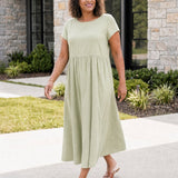 Vestito Midi Relax con Tasche