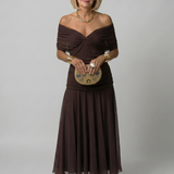 Calen | Vestito Midi Off Shoulder