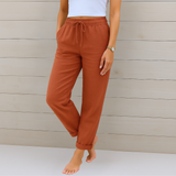 Maylora | Pantaloni in Lino Relax con Coulisse
