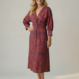 Lune | Vestito Midi Avvolgente Naturale