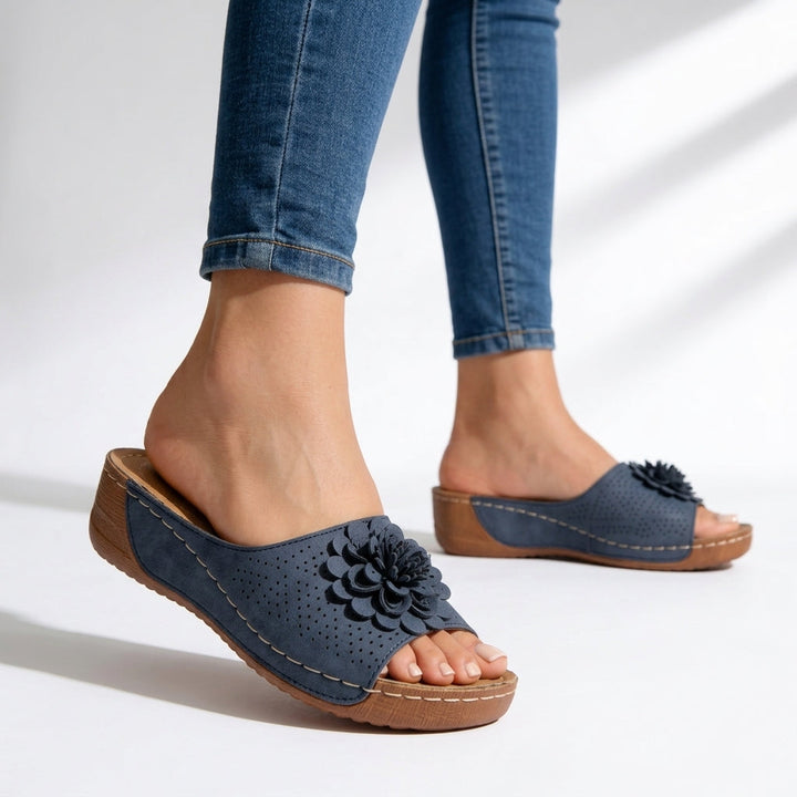 Anna Rae Floral Orthopedic Sandals