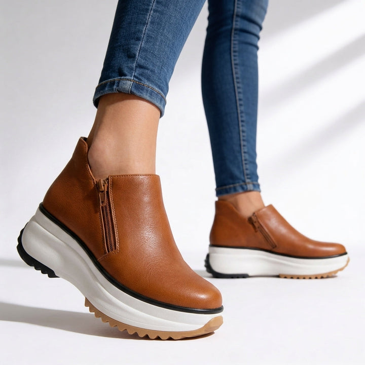 Natalia Platform Ankle Boots