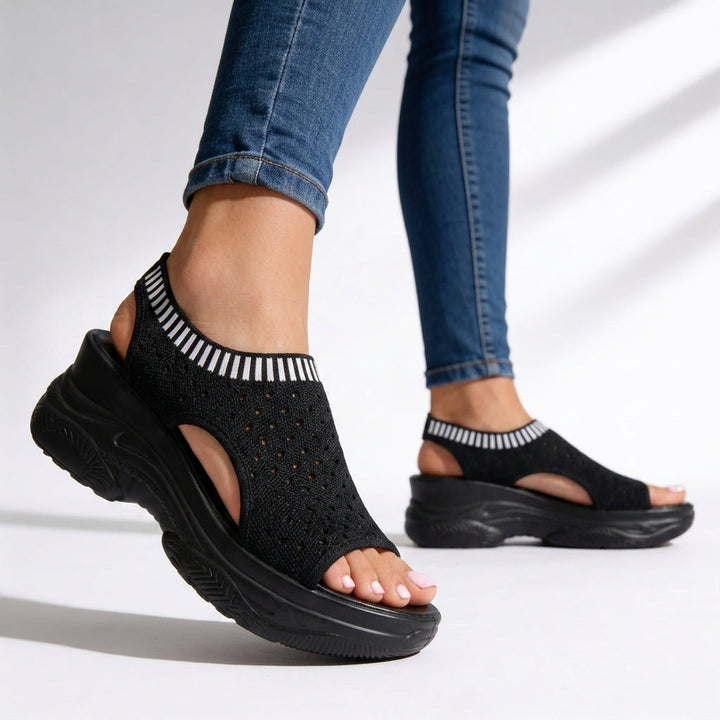 Isla Knit Wedge Sandals
