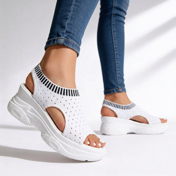 Isla Knit Wedge Sandals