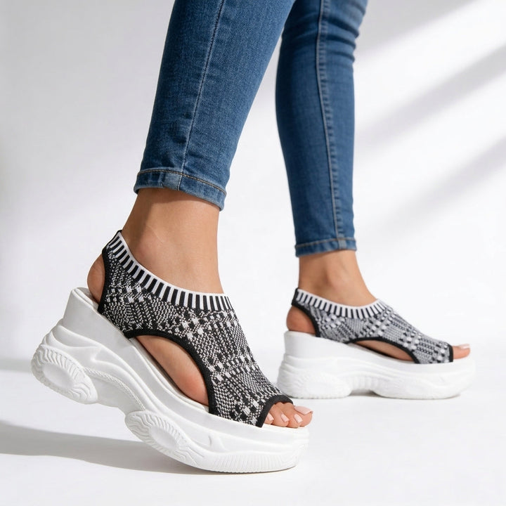Isla Knit Wedge Sandals
