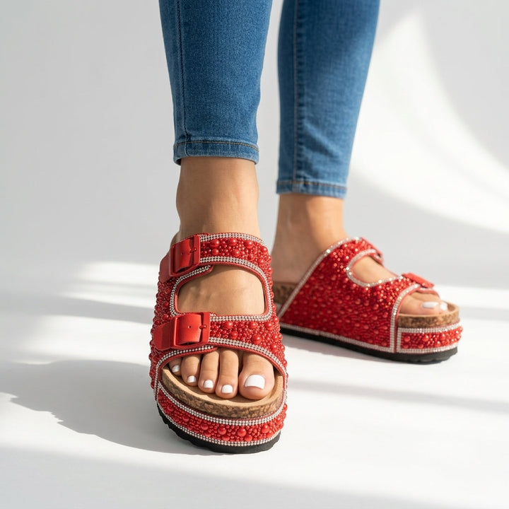 Aurelie Crystal Slides