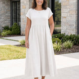 Vestito Midi Relax con Tasche