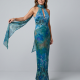 Juniper | Abito Maxi Senza Maniche con Collo a Halter