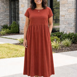 Vestito Midi Relax con Tasche