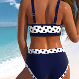 Liesbeth - Bikini a Vita Alta con Design Patchwork