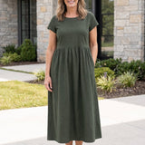 Vestito Midi Relax con Tasche