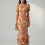 Vianne | Abito Maxi con Collo Alto Gentile