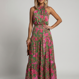 Rowen | Abito Midi con Scollo All'Americana