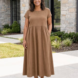 Vestito Midi Relax con Tasche