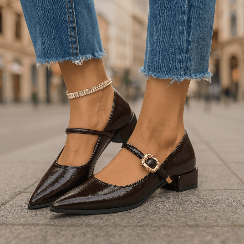 Sofia Leather Heels