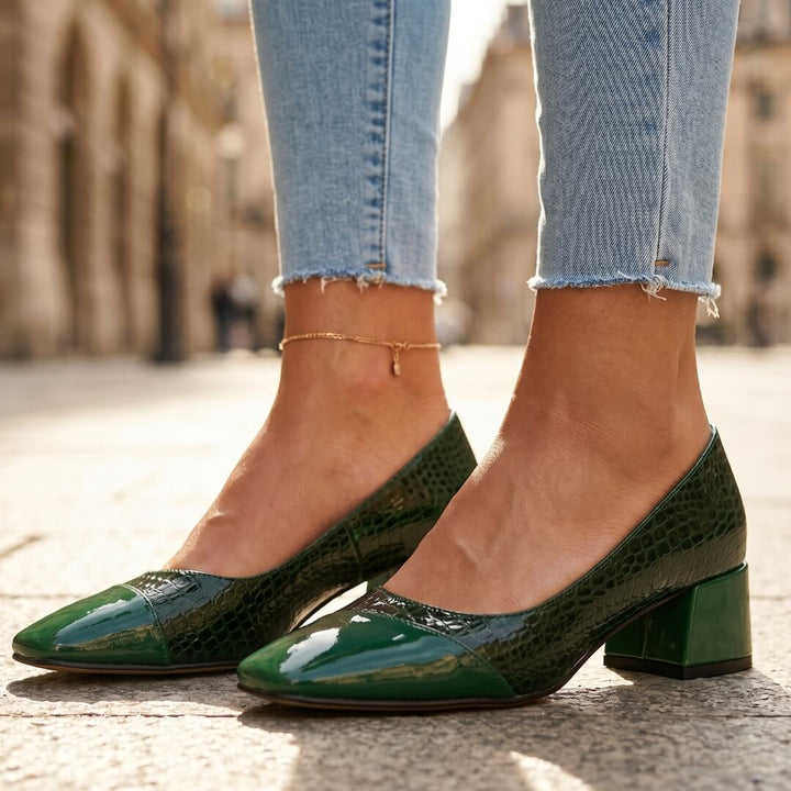 Noelle Leather Heels