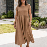 Vestito Midi Relax con Tasche