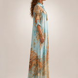 Liane | Abito maxy floreale con bottoni