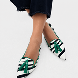 Riane™ | Mocassini Zebra Verde