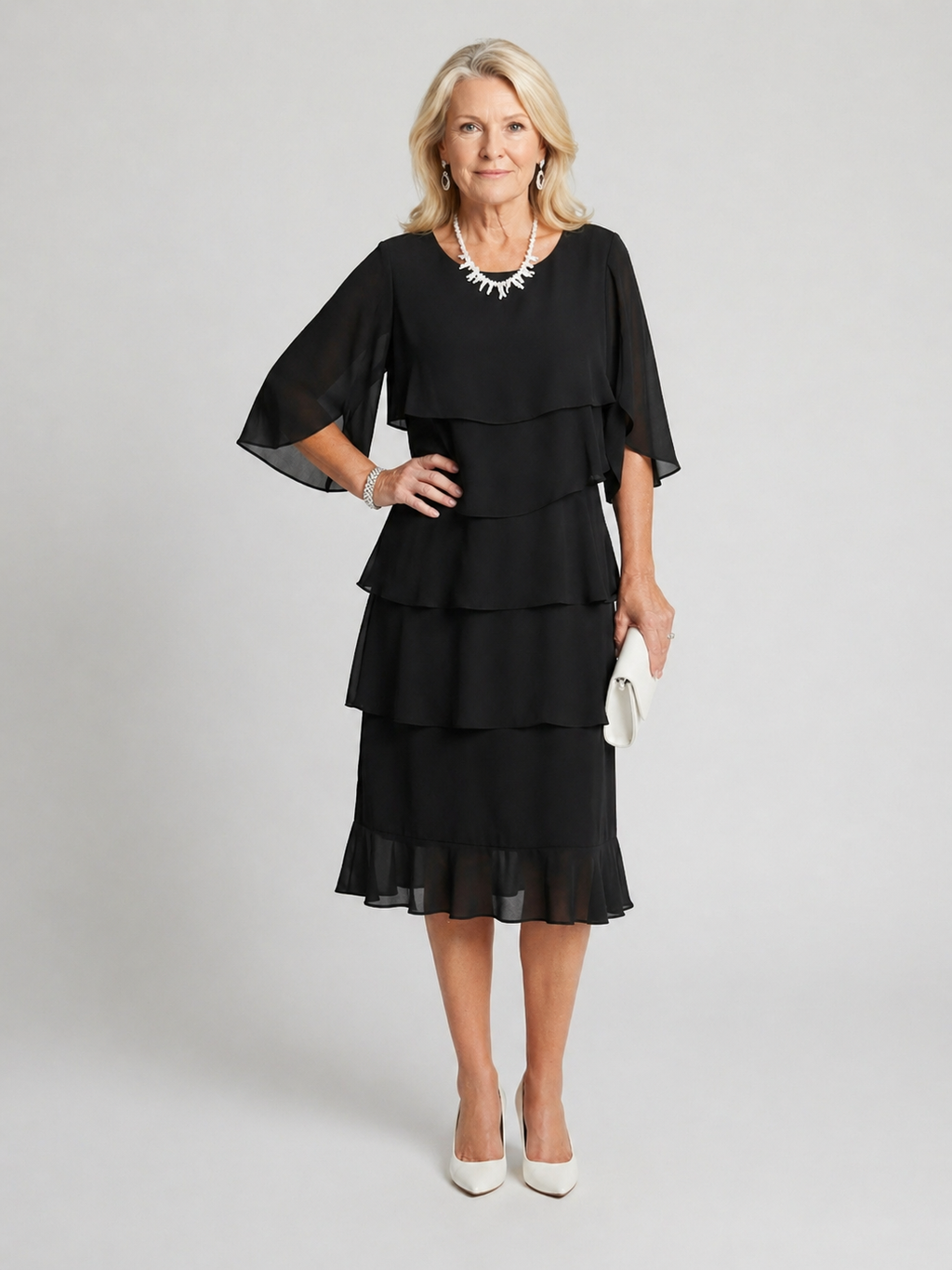 Clara | Abito midi in stile a strati