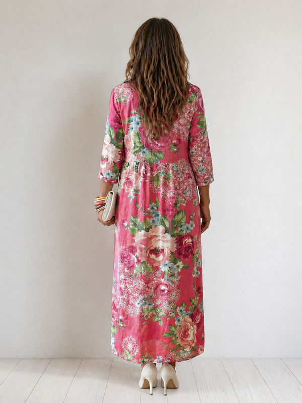 Katharina | Abito Midi Garden Bloom