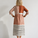 Verena | Abito midi a righe