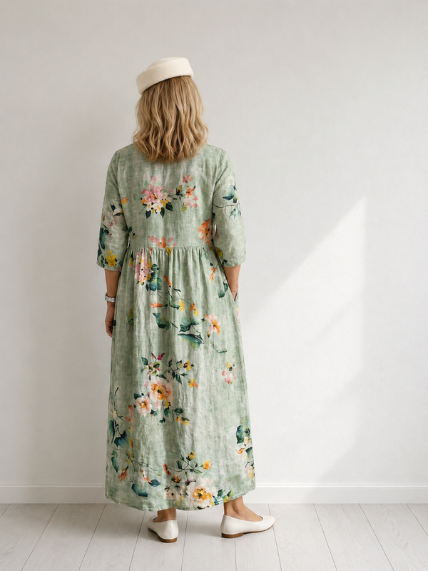 Nadine | Abito midi con taglio sagomato