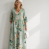 Nadine | Abito midi con taglio sagomato