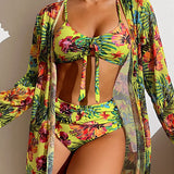 Glenda - Bikini con Gonna a Fiori