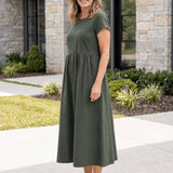 Vestito Midi Relax con Tasche