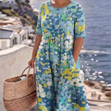 ELENA™ - ELEGANTE ABITO MIDI ESTIVO FLOREALE