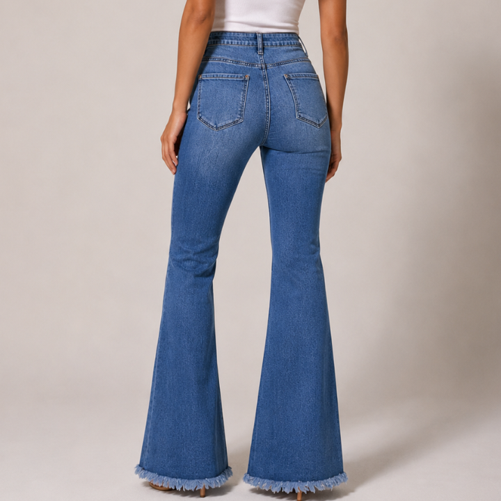 Flora Embroidered Flare Jeans