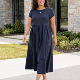 Vestito Midi Relax con Tasche