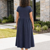 Vestito Midi Relax con Tasche