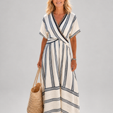 Anna | Abito midi in stile avvolgente