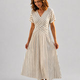 Sophia | Abito midi in stile avvolgente
