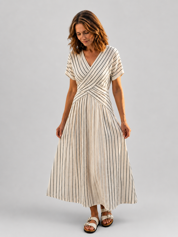 Sophia | Abito midi in stile avvolgente