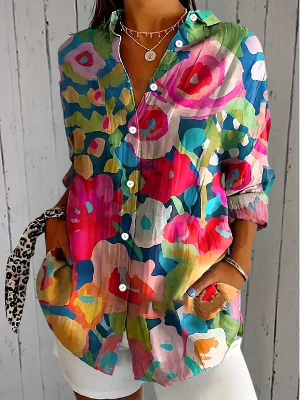 Deliane | Blusa Artistica Vivace con Bottoni