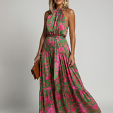 Rowen | Abito Midi con Scollo All'Americana