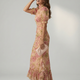 Vianne | Abito Maxi con Collo Alto Gentile