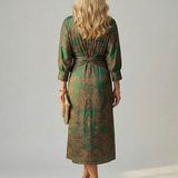Lune | Vestito Midi Avvolgente Naturale