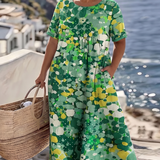 ELENA™ - ELEGANTE ABITO MIDI ESTIVO FLOREALE
