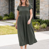 Vestito Midi Relax con Tasche
