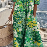 ELENA™ - ELEGANTE ABITO MIDI ESTIVO FLOREALE